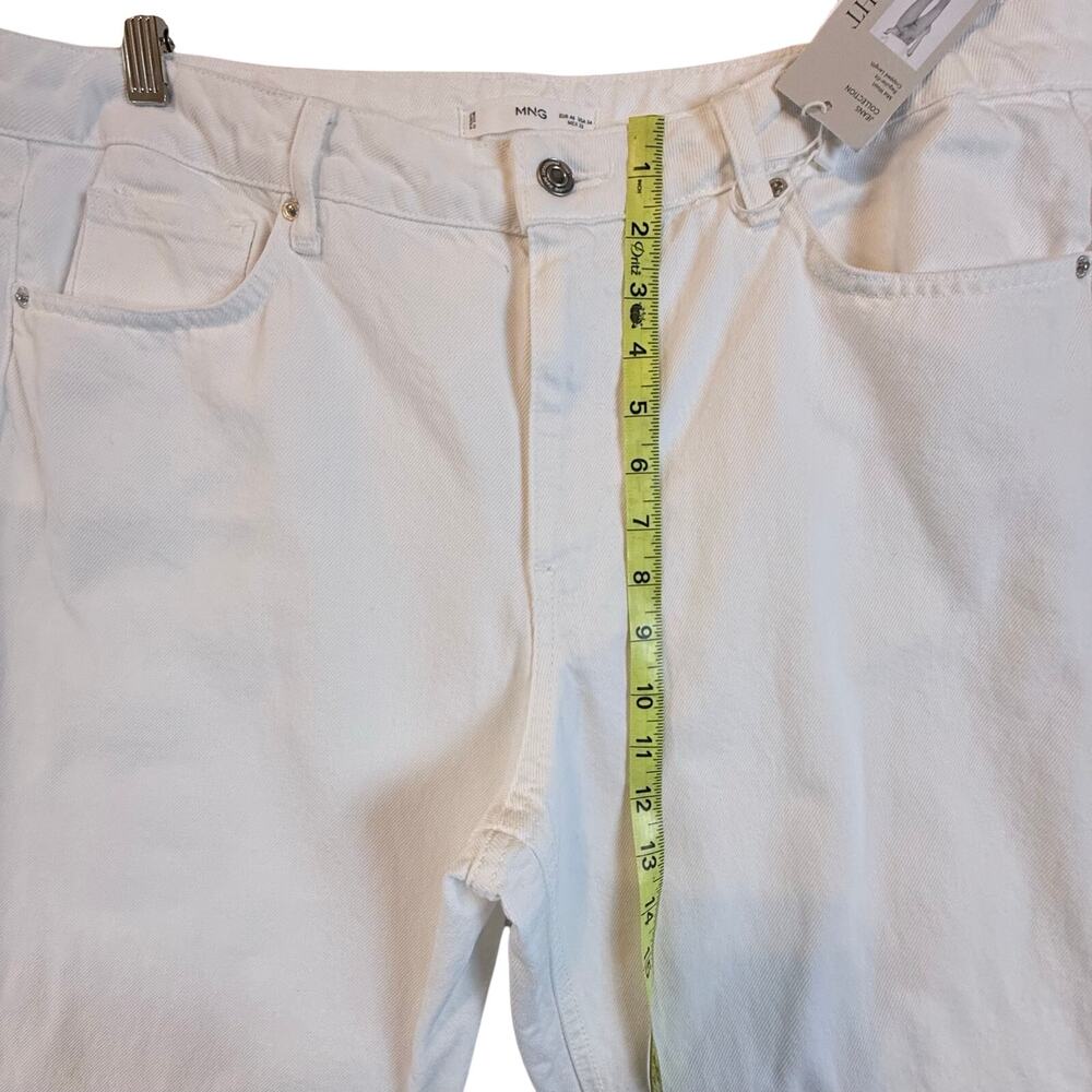 MANGO Midrise Straight Jeans in White Sz 14 - Picture 13 of 14
